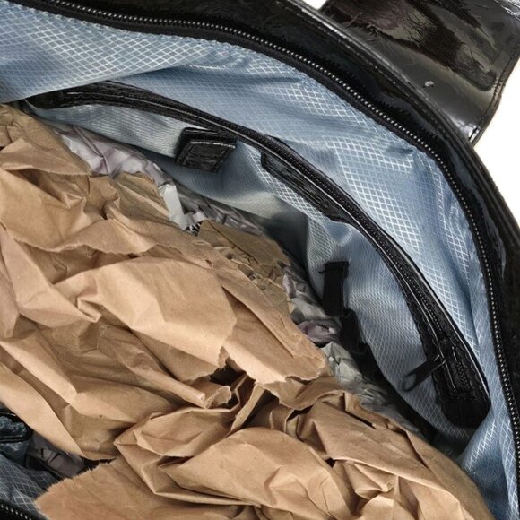 M.C. Marc Chantal Croco Embossed Genuine Leather Tote - Zebra - Picture 11 of 12